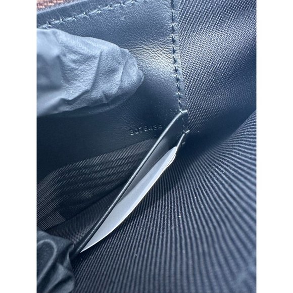 Burberry Horseferry Check Peyton Crossbody Clutch Bag Brown - Picture 10 of 12